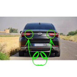 چراغ عقب روی درب صندوق سمت چپ و راست آریزو 6